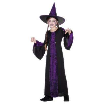 Costum Halloween vrajitoare velour