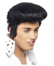 Peruca Elvis Presley scurta bruneta