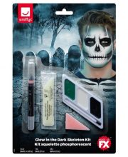 Kit machiaj schelet fosforescent
