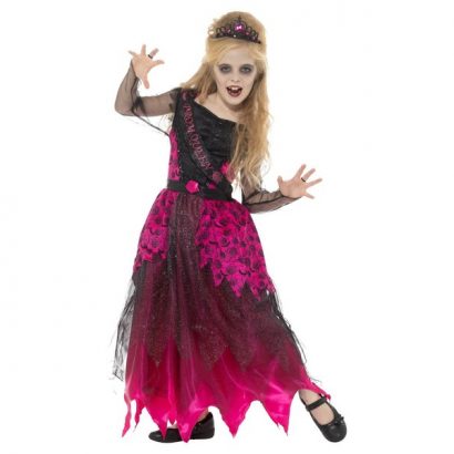 Costum Halloween rochie regina balului horror