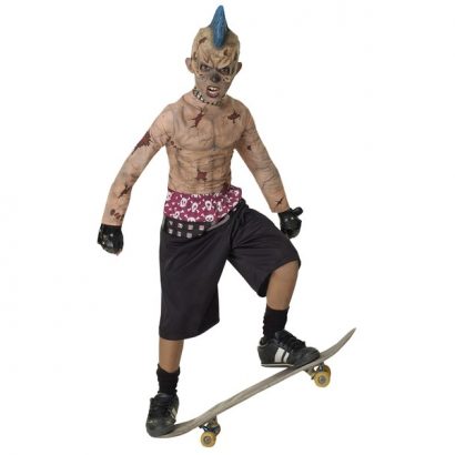 Costum Halloween skater zombie