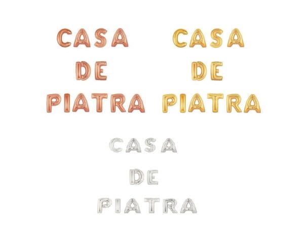 Set litere individuale Casa de piatra