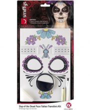 Kit machiaj Day of the Dead transfer tatuaj