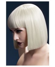 Peruca Lola bob cu breton blonda