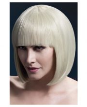 Peruca Elise bob cu breton blonda