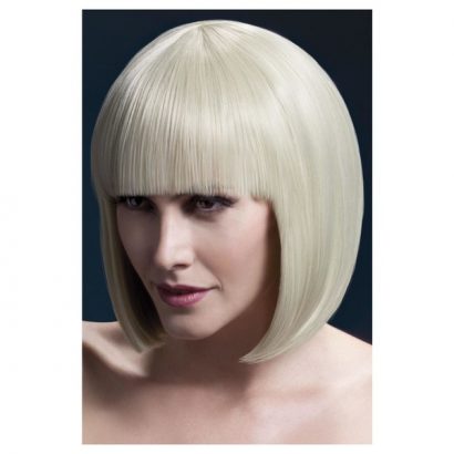Peruca Elise bob cu breton blonda