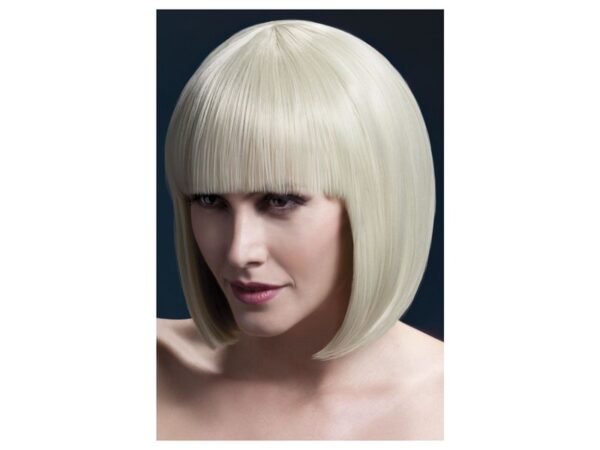 Peruca Elise bob cu breton blonda