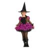 Costum Halloween vrajitoare mov cu lumini (pentru fete)