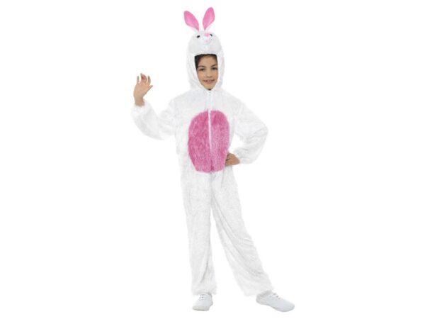 Costum carnaval iepuras alb