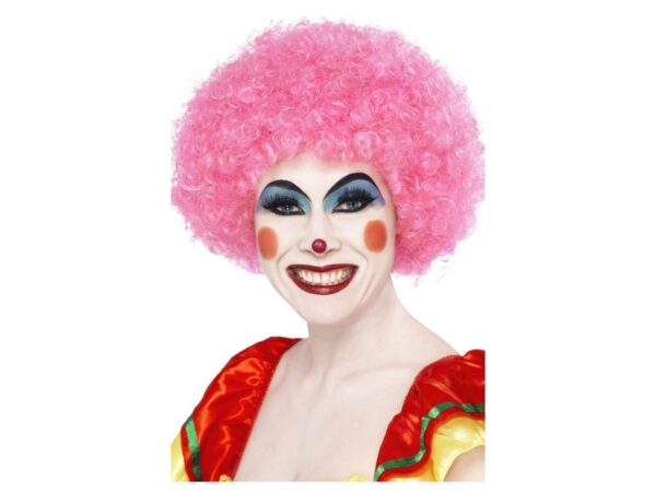 Peruca afro roz