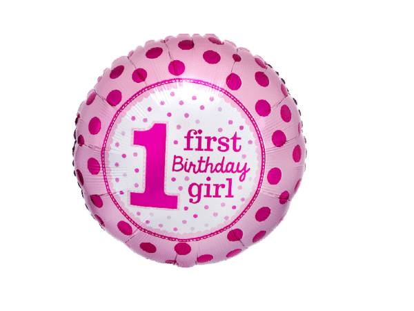 Balon "1St Birthday girl"