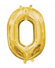 Balon cifra 0 auriu