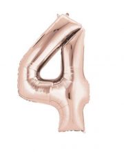 Balon cifra 4 rose gold ( 40 cm )