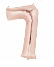 Balon cifra 7 rose gold ( 40 cm )