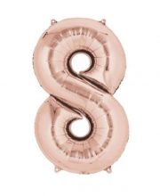 Balon cifra 8 rose gold ( 40 cm )