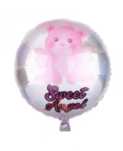 Balon ursulet " sweet angel " roz