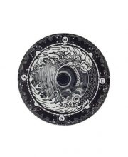 Disc waboba de silicon cu model alb-negru