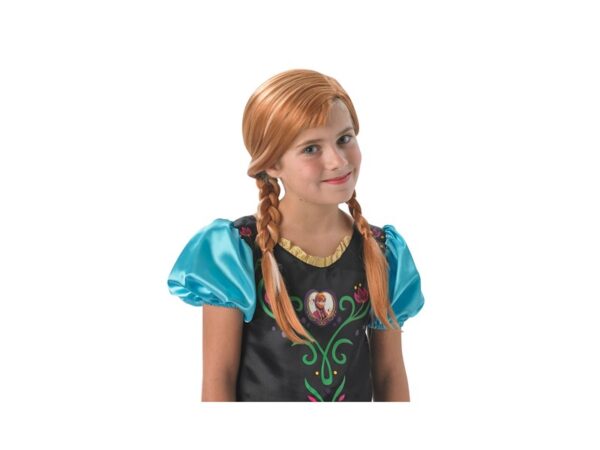 Peruca Anna Frozen castanie (pentru copii)