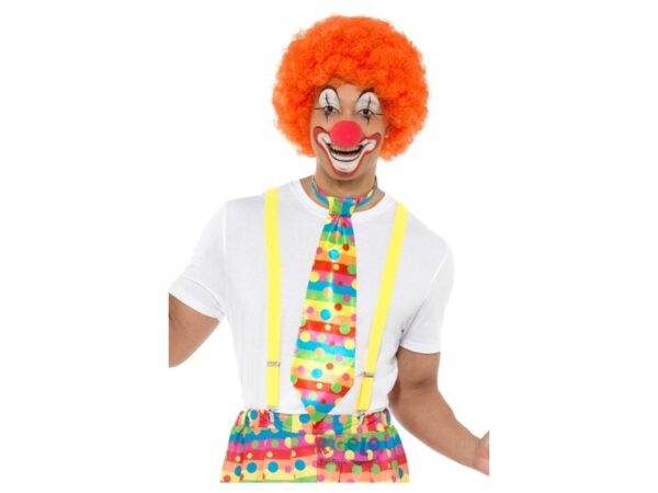 Cravata multicolora pentru clown