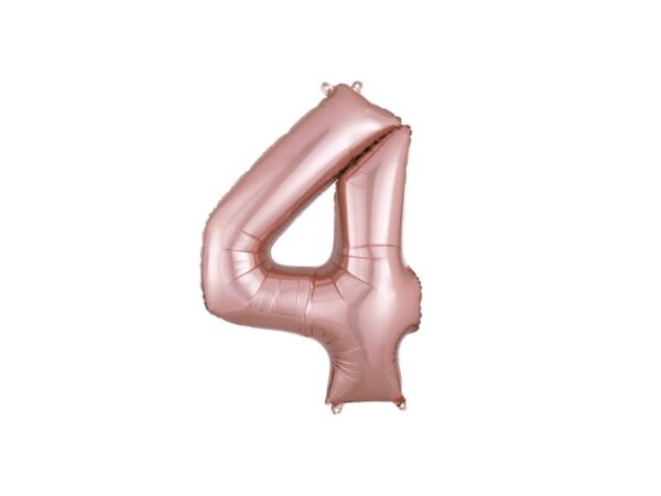Balon cifra 4 rose gold Balon cifra 4 rose gold