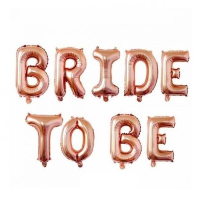 Set litere individuale Bride to be