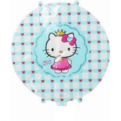 Balon folie Hello Kitty bleu
