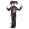 Costum Halloween Jester schelet colorat