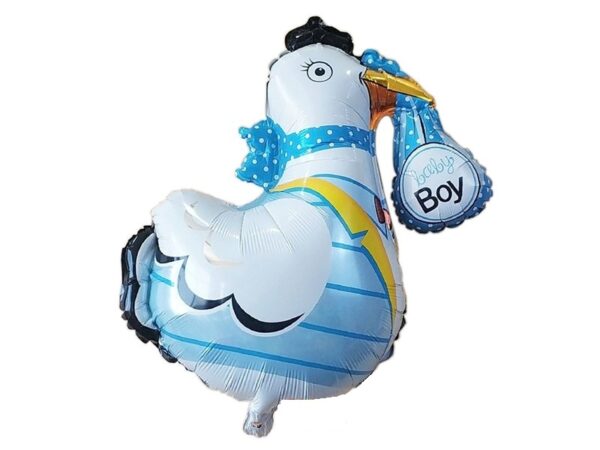 Balon barza bleu baby boy