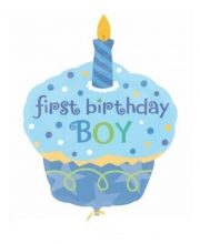 Balon briosa first birthday bleu