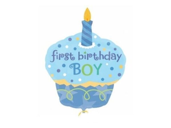 Balon briosa first birthday bleu