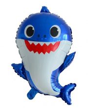Balon rechin (Baby Shark) albastru