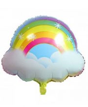 Balon curcubeu cu nori