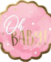 Balon nou nascut Oh baby roz