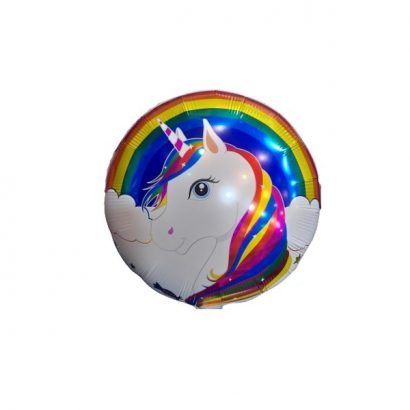 Balon folie unicorn alb