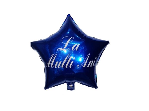 Balon "La multi ani" stea albastra