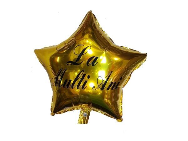 Balon " La multi ani " stea aurie