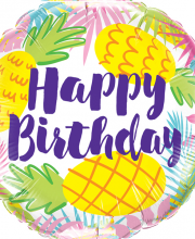 Balon Happy Birthday ananas