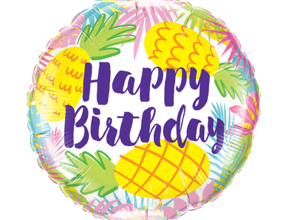 Balon Happy Birthday ananas