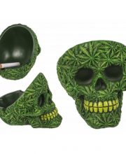 Scrumiera cannabis model craniu