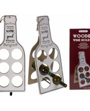 Suport din lemn pentru sticle de vin