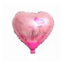 Balon inima roz/ciclam I love you