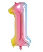 Balon cifra 1 degrade (95 cm)