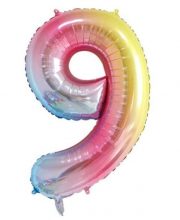 Balon cifra 9 degrade (95 cm)