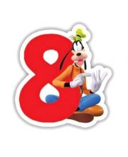 Lumanare cifra 8 Goofy