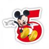 Lumanare cifra 5 Mickey