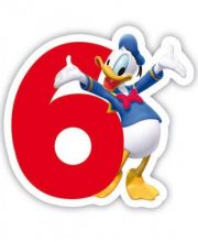 Lumanare cifra 6 Donald