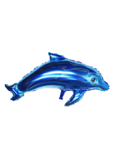 Balon delfin albastru