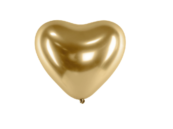balon latex inima gold
