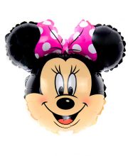 Balon folie cap Minnie roz