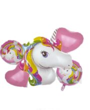 Set 5 baloane unicorn